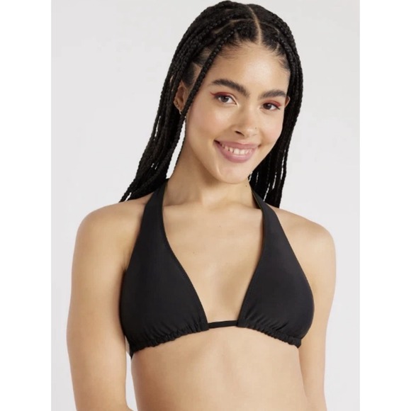 No Boundaries Womens Juniors Reversible Swimsuit Bathing Suit Black Green M 7-9 - Picture 2 of 7